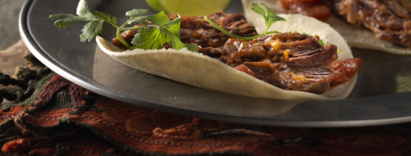 Tacos de Carne de Res a la Barbacoa