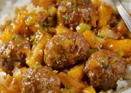 Abondigas Agridulces con Piña