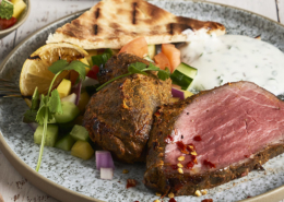 Carne Tandoori asada a la barbacoa