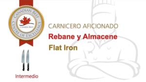 Carnicero Aficionado Rebane y Almacene Flat Iron