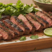 Carne Asada con Marinada de cilantro y limon