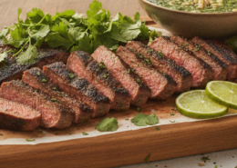 Carne Asada con Marinada de cilantro y limon